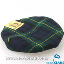 Pure Wool Golf Cap in Gordon Modern Tartan, made from 100% pure new wool featuring a comfortable stretch headband, perfect for golf or casual wear.