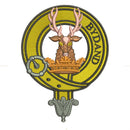 Gordon Embroidered Fleece Jacket featuring the clan crest on a warm and light fabric, ideal for casual wear.