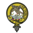 Graham Clan Crest Embroidered Rugby Shirt showcasing a detailed view of the embroidered clan crest on high-quality fabric.