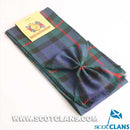 Wool Mini Sash in Gunn Modern Tartan, a stylish accessory for women and children, made in Scotland from 100% pure new wool, perfect for special occasions like Burns Night.