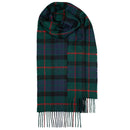Bowhill Standard Tartan Lambswool Scarves in a cozy winter setting, showcasing their rich colors and soft texture.