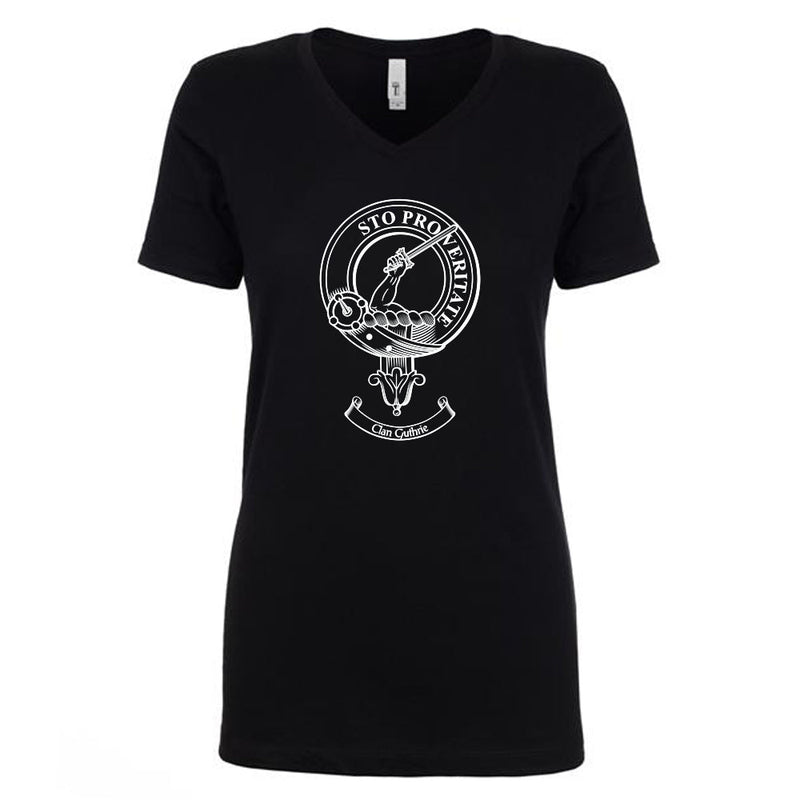 Guthrie Clan Crest Ladies Ouline T-Shirt
