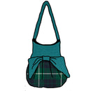 Inside view of Hamilton Green Modern Effie Bag, featuring cotton quilted lining and internal pockets.
