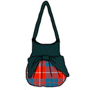 Hamilton Red Ancient Effie Bag showcasing a custom made design with contrasting top and bow, made of high-quality 100% Wool Melton.