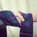 Beautiful Tartan Handfasting Ribbon - Straight, showcasing vibrant colors and patterns, ideal for wedding ceremonies.