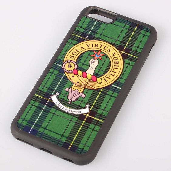 Henderson Tartan and Clan Crest iPhone Rubber Case - 4 - 7