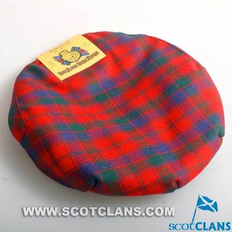 Pure Wool Golf Cap in Robertson Modern Tartan