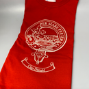 Macdonald clan crest t shirt in XL size from ScotClans, perfect for fans of Scottish heritage.