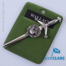 Clan Crest Pewter Kilt Pin with Wallace Crest