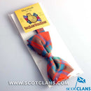 MacKintosh Ancient Tartan Bow Tie made from 100% pure new wool, perfect for formal occasions with an adjustable strap.