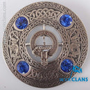 MacLellan Clan Crest Pewter Plaid Brooch