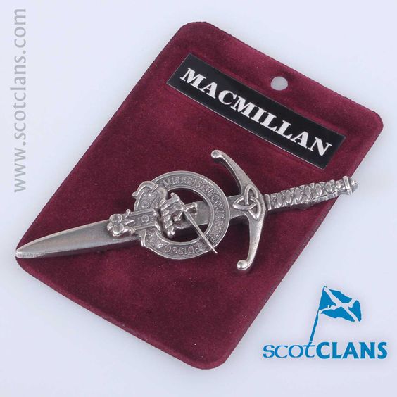 Clan Crest Pewter Kilt Pin with MacMillan Crest