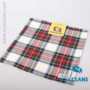 Wool Tartan Pocket Square in Stewart Dress Modern Tartan.