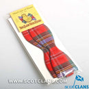 MacLean of Duart Modern Tartan Self Tie Bow Tie showcasing stylish tartan pattern, perfect for formal events and adding a personalized touch.