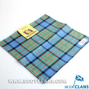 Wool Tartan Pocket Square in MacLaren Ancient Tartan, showcasing vibrant colors and classic tartan pattern for formal attire.