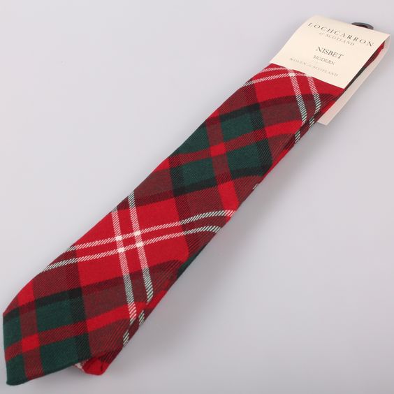 Luxury Pure Wool Tie in Nesbit Modern Tartan