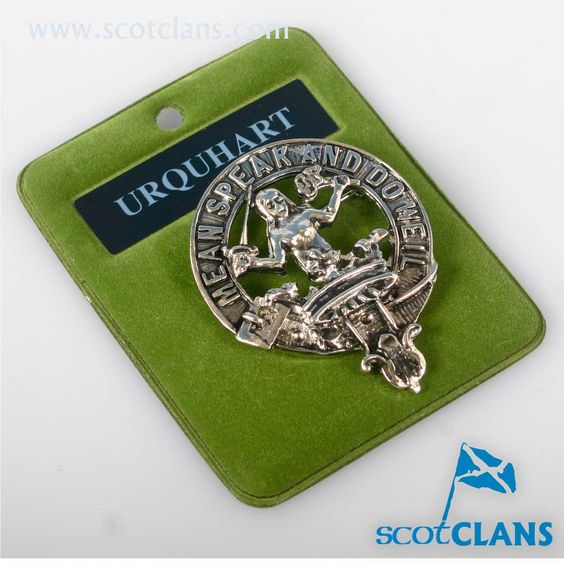 Urquhart Clan Crest Badge in Pewter
