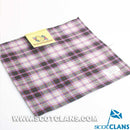 Wool Tartan Pocket Square in MacPherson Hunting Tartan, a stylish accessory made from 100% pure new wool, perfect for formal outfits and a versatile choice for weddings and parties.