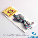 MacDonald Dress Ancient Tartan Bow Tie made from 100% pure new wool with adjustable elastic strap and clip, perfect for any stylish gents event.