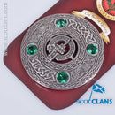 Morrison Clan Crest Pewter Plaid Brooch