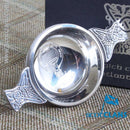 Beautiful MacMillan Clan Crest Engraved Quaich showcasing intricate detailing and Scottish craftsmanship, perfect for celebrating heritage and friendship.