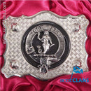Murray Pewter Clan Crest Buckle For Kilt Belts showcasing intricate design and craftsmanship.