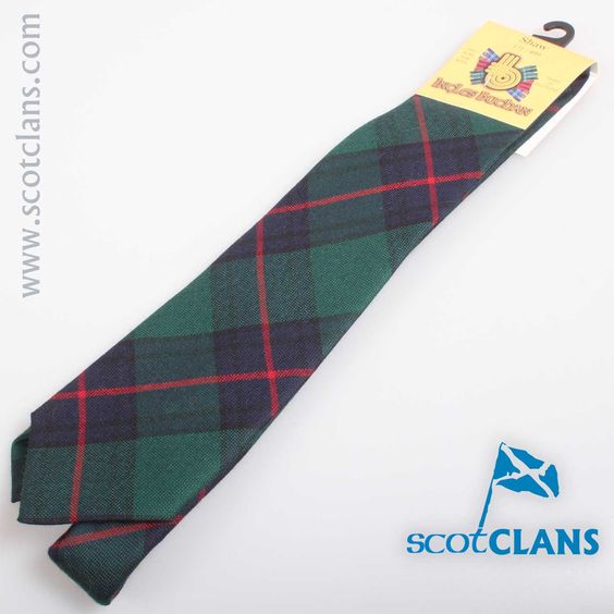 Pure Wool Tie in Shaw Modern Tartan