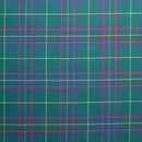 Springweight Wool Tartan Ties by Ingles Buchan featuring a vibrant green and blue tartan pattern.
