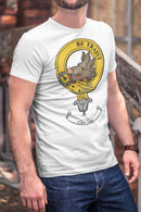 Innes Clan Crest Gents T Shirt featuring unique clan crest design, perfect for showing off your heritage. Crisp, stylish, and made to order.