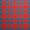Sophisticated Springweight Wool Tartan Tie with a deep blue and orange pattern from Ingles Buchan, perfect for dressing up or down.