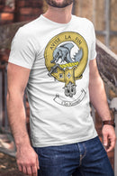 Kennedy Clan Crest Gents T-Shirt featuring a vibrant clan crest design, perfect for showcasing your heritage in style.