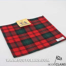 Wool Tartan Pocket Square in Kerr Modern Tartan showcasing a stylish addition to formal attire, crafted from 100% pure new wool.