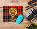 Clan Crest Mouse Mat featuring vibrant colors and a smooth surface, perfect for showcasing your Scottish heritage while enhancing your desk experience.