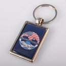 American with Scottish Roots Keyring showcasing a blend of American and Scottish heritage, perfect for proud individuals celebrating their ancestry.