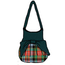 Kidd Ancient Effie Bag crafted from 100% Wool Melton, featuring a colorful contrasting bow, internal pockets, and a magnetic clasp, custom made by ScotClans.