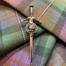 The complete Prince Charlie Kilt Outfit with every accessory laid out, including the jacket, waistcoat, and ghillie brogues, ready for a formal occasion.