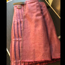 Back view of the Ladies Hand Stitched Tweed Kilt emphasizing the pleats and shape.