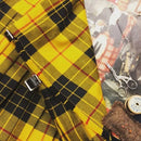 Mini Kilt - Reiver worn on a model, demonstrating the fashionable fit and vibrant tartan color.