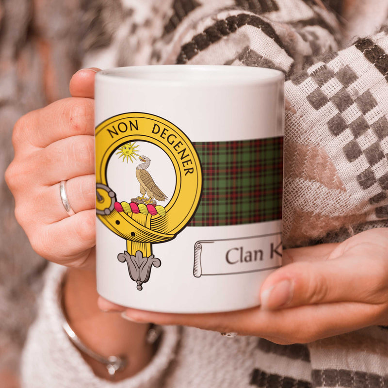 Kinloch Clan Crest and Tartan Mug