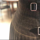 Details of the hem and contrasting fringe options on the Ladies Hand Stitched Tweed Kilt, perfect for customization.