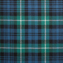 Close-up of Springweight Wool Tartan Tie by Ingles Buchan, highlighting premium wool texture and unique tartan patterns.