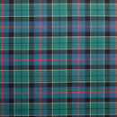 Springweight Wool Tartan Ties from Ingles Buchan in vibrant green and blue tartan pattern, showcasing Scottish heritage.