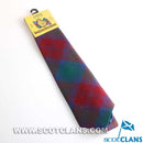 Pure Wool Tie in Lindsay Modern Tartan - a beautifully crafted wool tie perfect for clan gatherings or any event, showcasing a vibrant tartan pattern.
