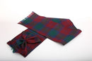 Wool Mini Sash in Lindsay Modern Tartan - a stylish and elegant accessory made from 100% pure new wool, perfect for showcasing a touch of tartan on any outfit.