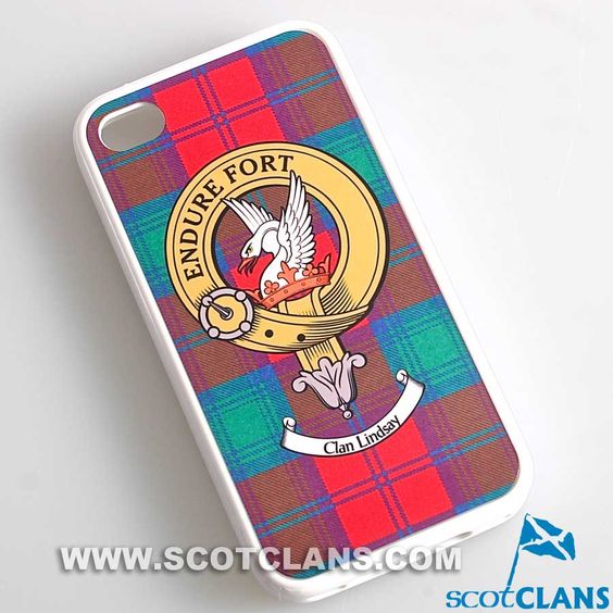 Lindsay Tartan and Clan Crest iPhone Rubber Case - 4 - 7