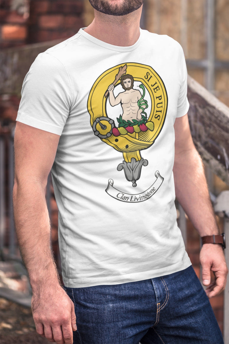 Livingstone Clan Crest Gents T Shirt