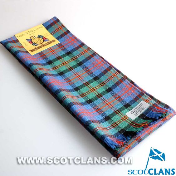 Wool Scarf in MacLennan Ancient Tartan