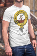 Lumsden Clan Crest Gents T Shirt featuring a vibrant clan crest design, perfect for showing clan pride in a casual style.