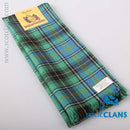 Wool Scarf in MacInnes Ancient Tartan, a stylish accessory made from 100% pure new wool, perfect for both men and women, featuring a refined tartan pattern.