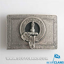 MacAlister Pewter Clan Crest Buckle For Kilt Belts